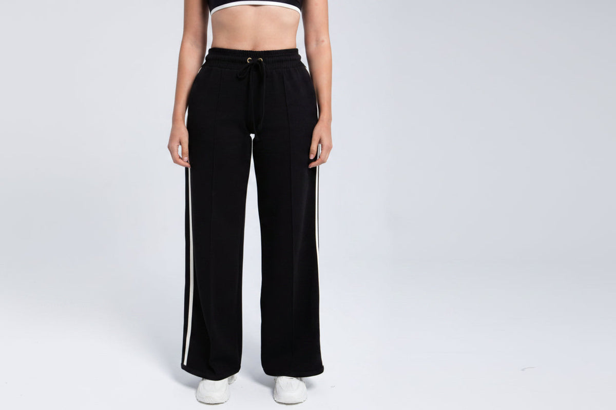 Elite Structured Straight Pant jet black front view