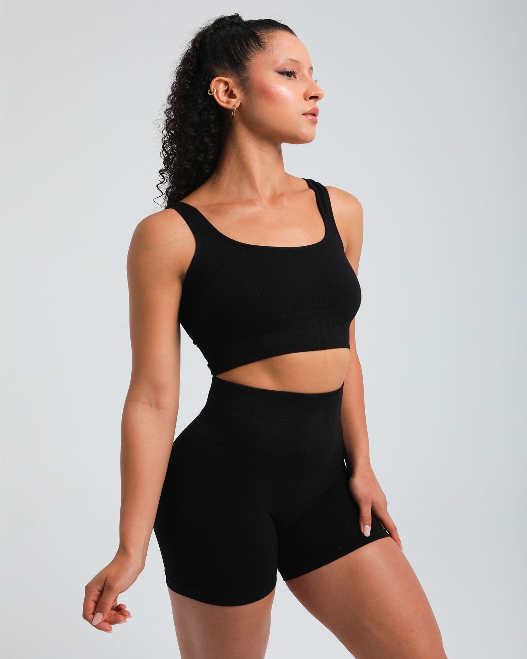 Lightweight breathable everyday bra—close-up of seamless fabric