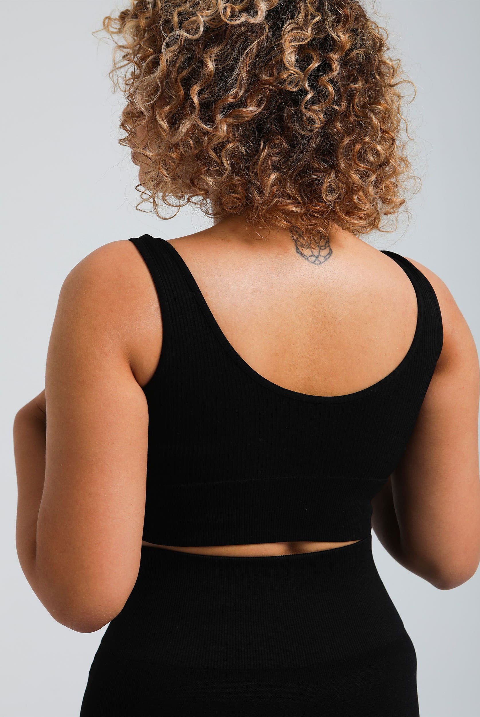 Lightweight breathable everyday bra—close-up of seamless fabric