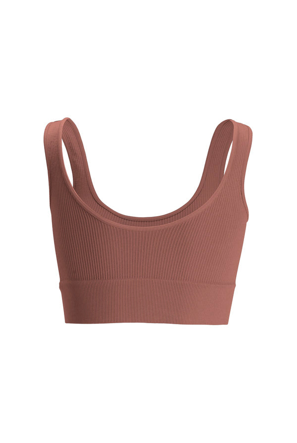 Lightweight breathable everyday bra—close-up of seamless fabric