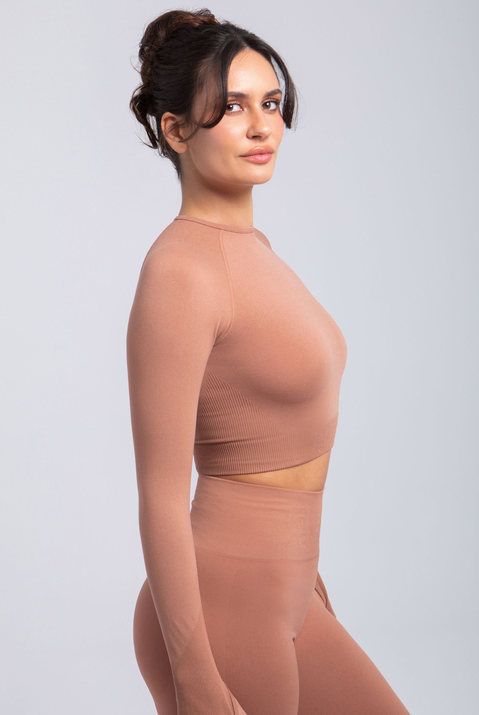 Second Skin Long Sleeve Crop Top – Sculpted & Sleek