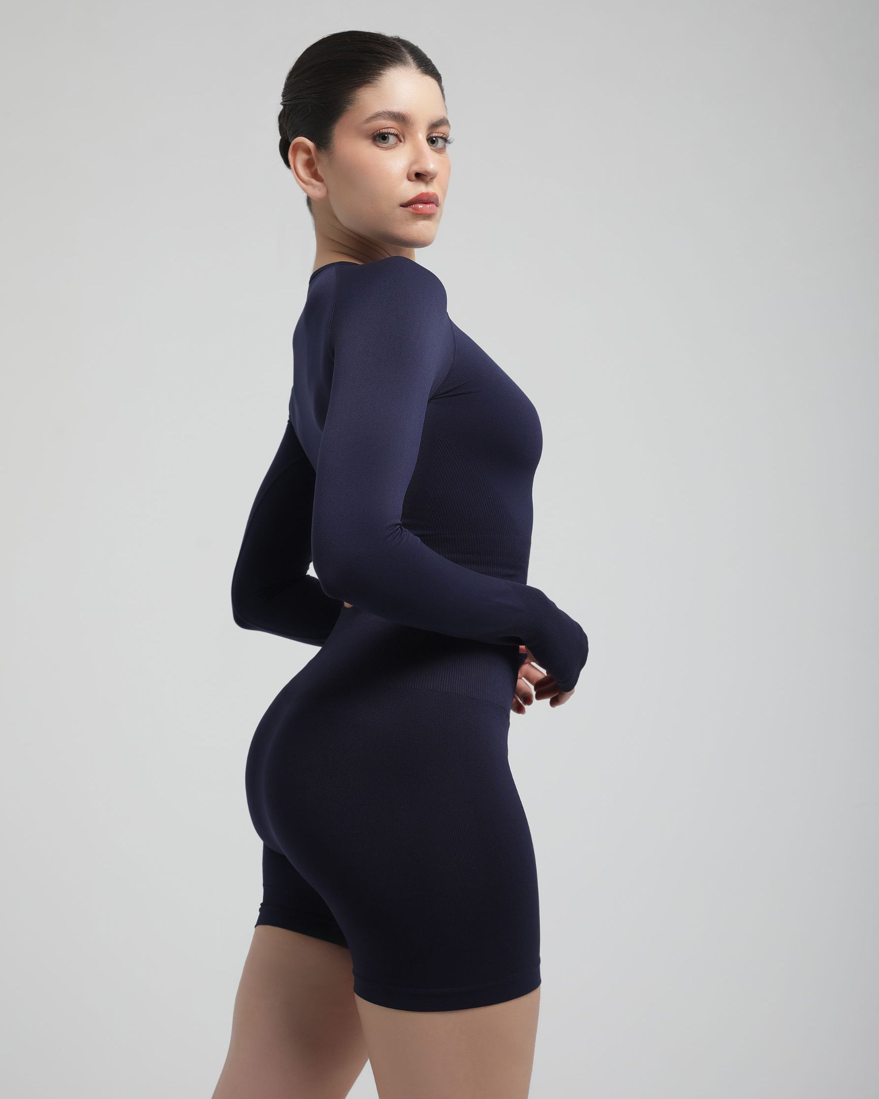 Second Skin Long Sleeve Crop Top – Sculpted & Sleek