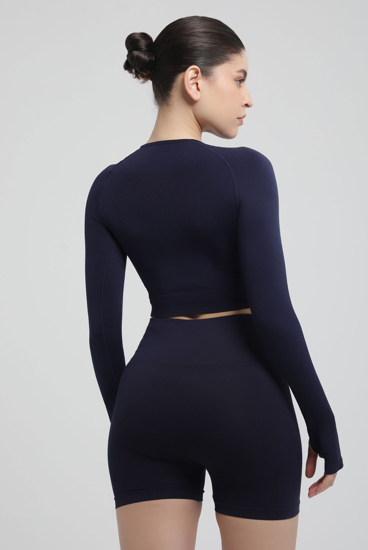 Second Skin Long Sleeve Crop Top – Sculpted & Sleek
