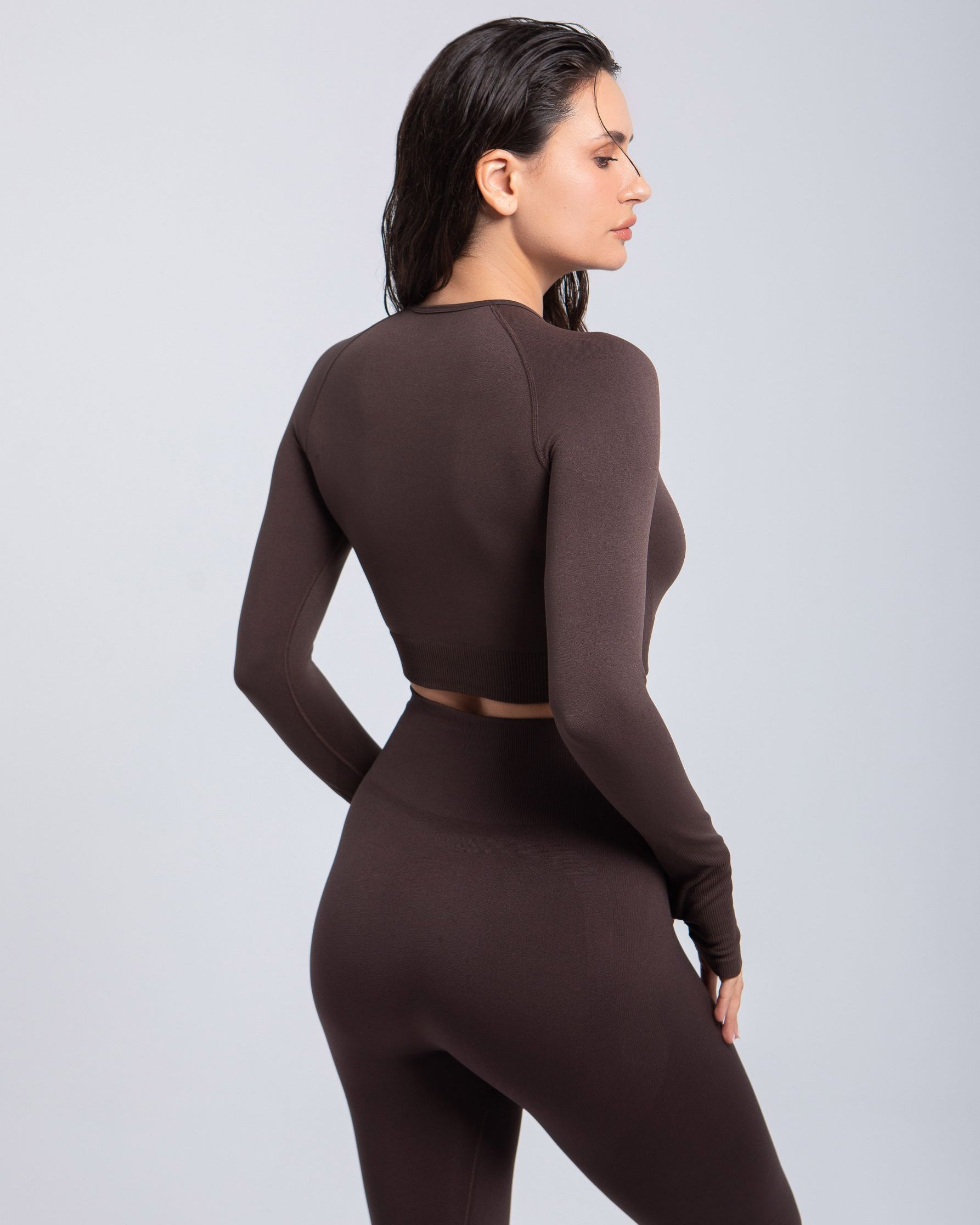Second Skin Long Sleeve Crop Top – Sculpted & Sleek