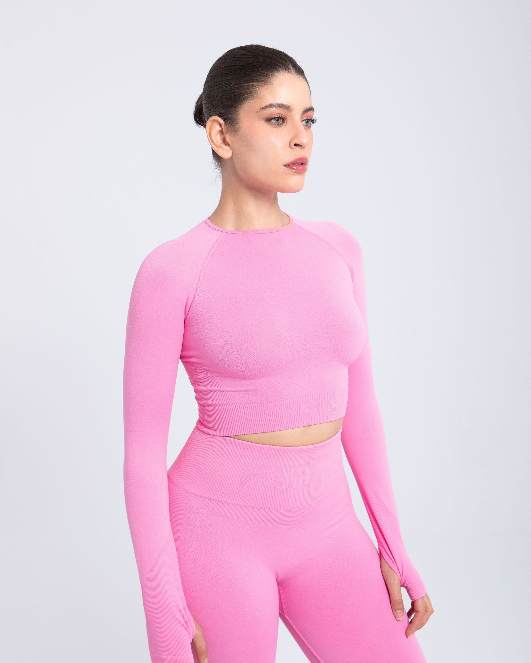 Second Skin Long Sleeve Crop Top – Sculpted & Sleek