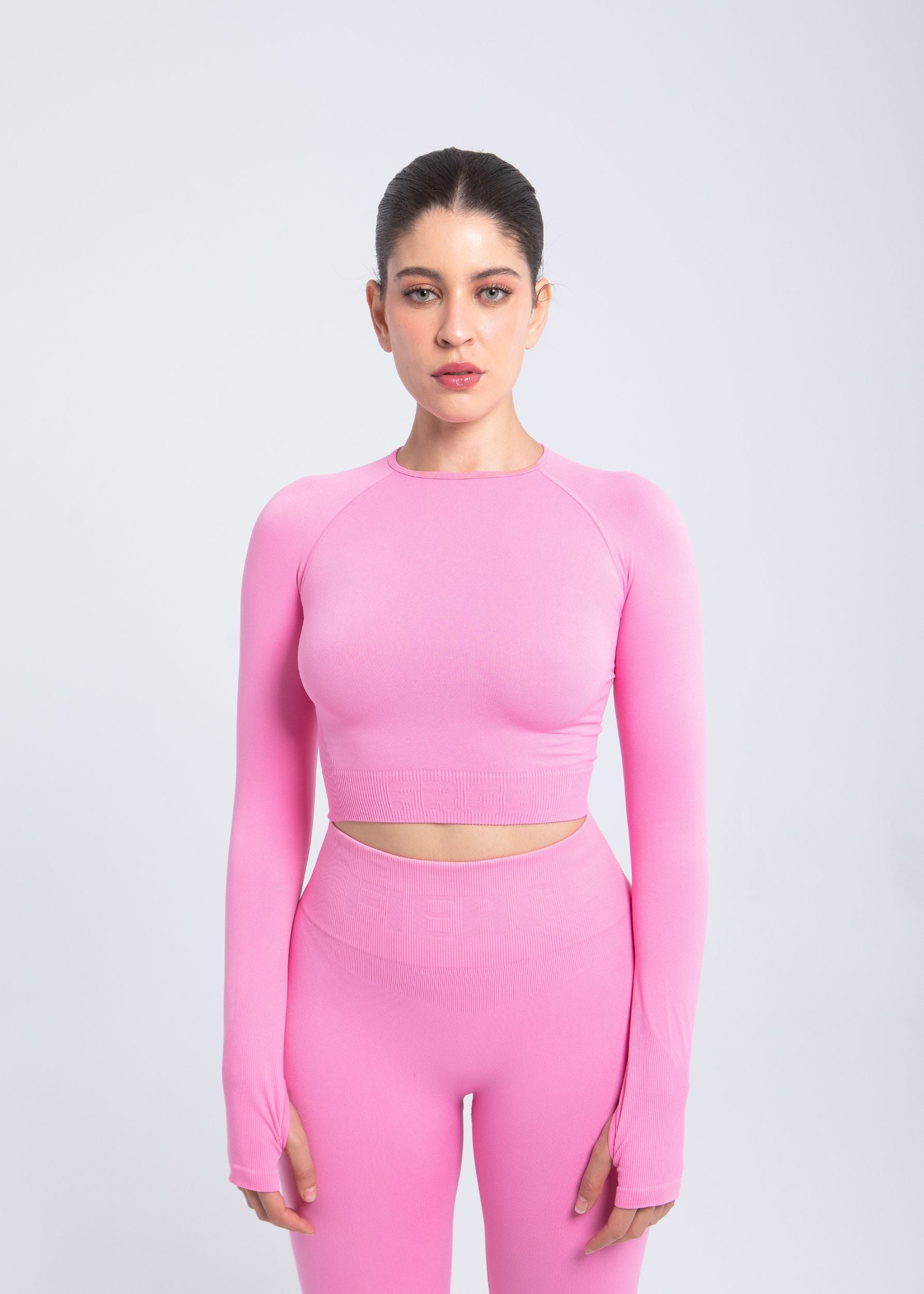 Second Skin Long Sleeve Crop Top – Sculpted & Sleek