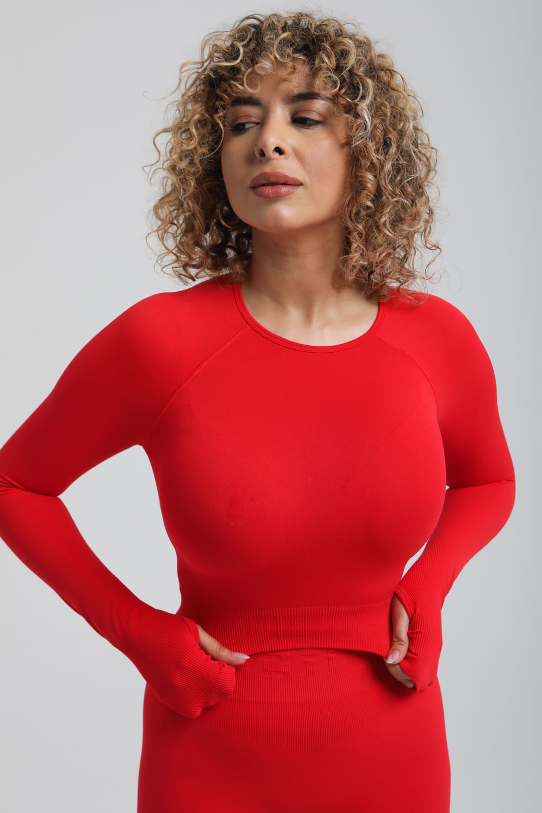 Second Skin Long Sleeve Crop Top – Sculpted & Sleek