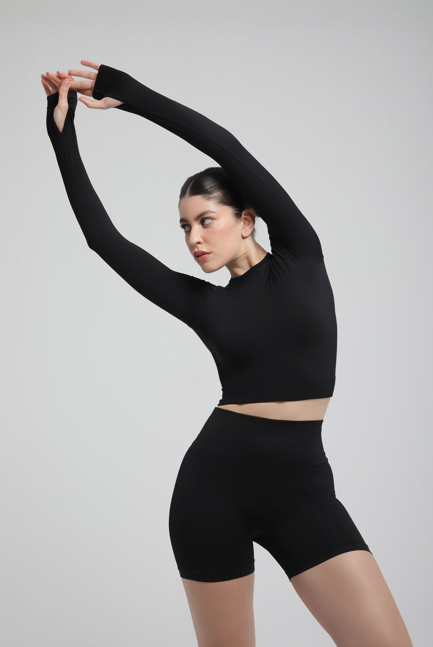 Second Skin Long Sleeve Crop Top – Sculpted & Sleek