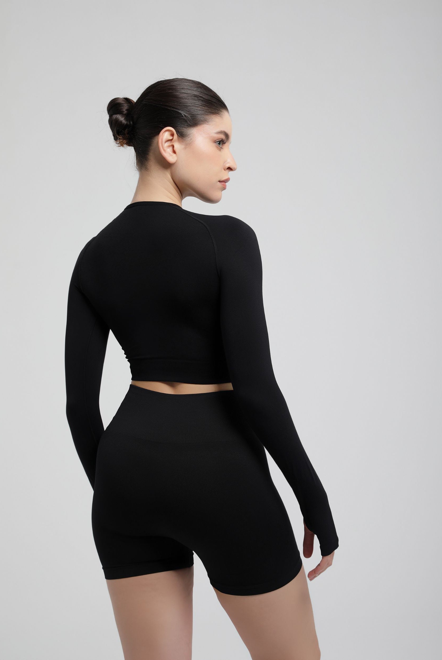 Second Skin Long Sleeve Crop Top – Sculpted & Sleek