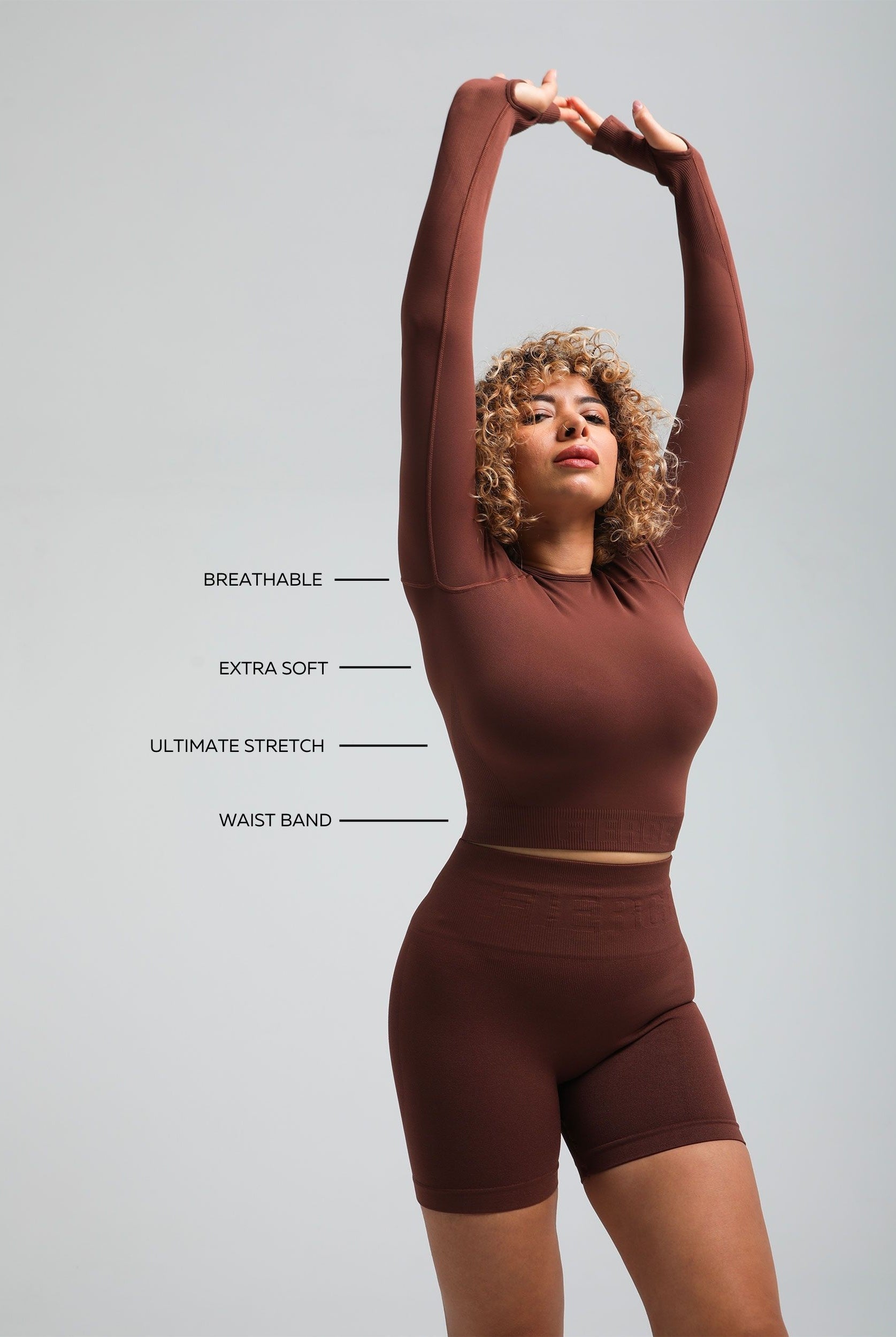 Second Skin Long Sleeve Crop Top – Sculpted & Sleek