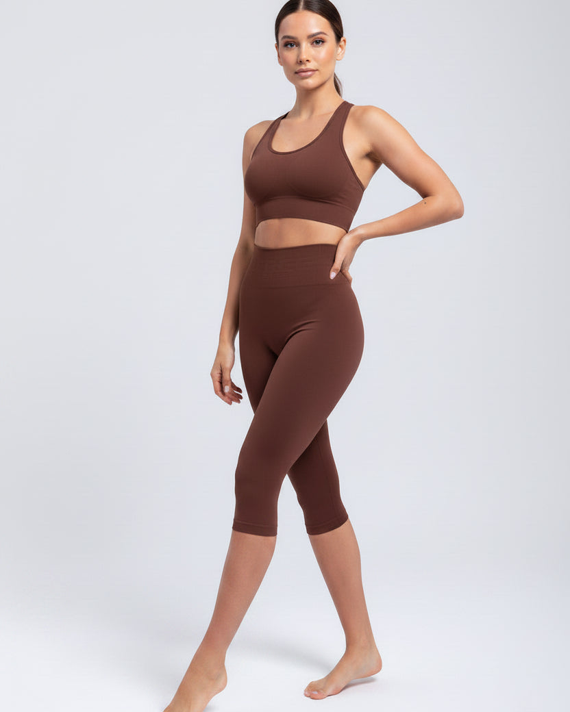 Second Skin Shaping Capri Leggings | Seamless Sculpt Fit