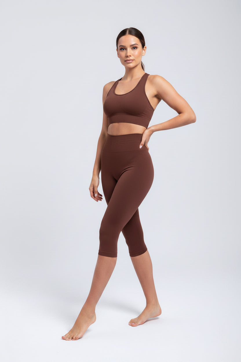 Second Skin Shaping Capri Leggings | Seamless Sculpt Fit