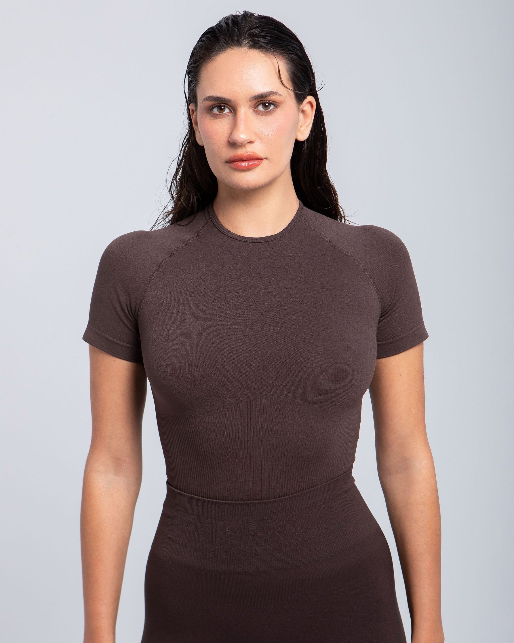 Ultra-soft lightweight T-shirt with stretch—second skin fit