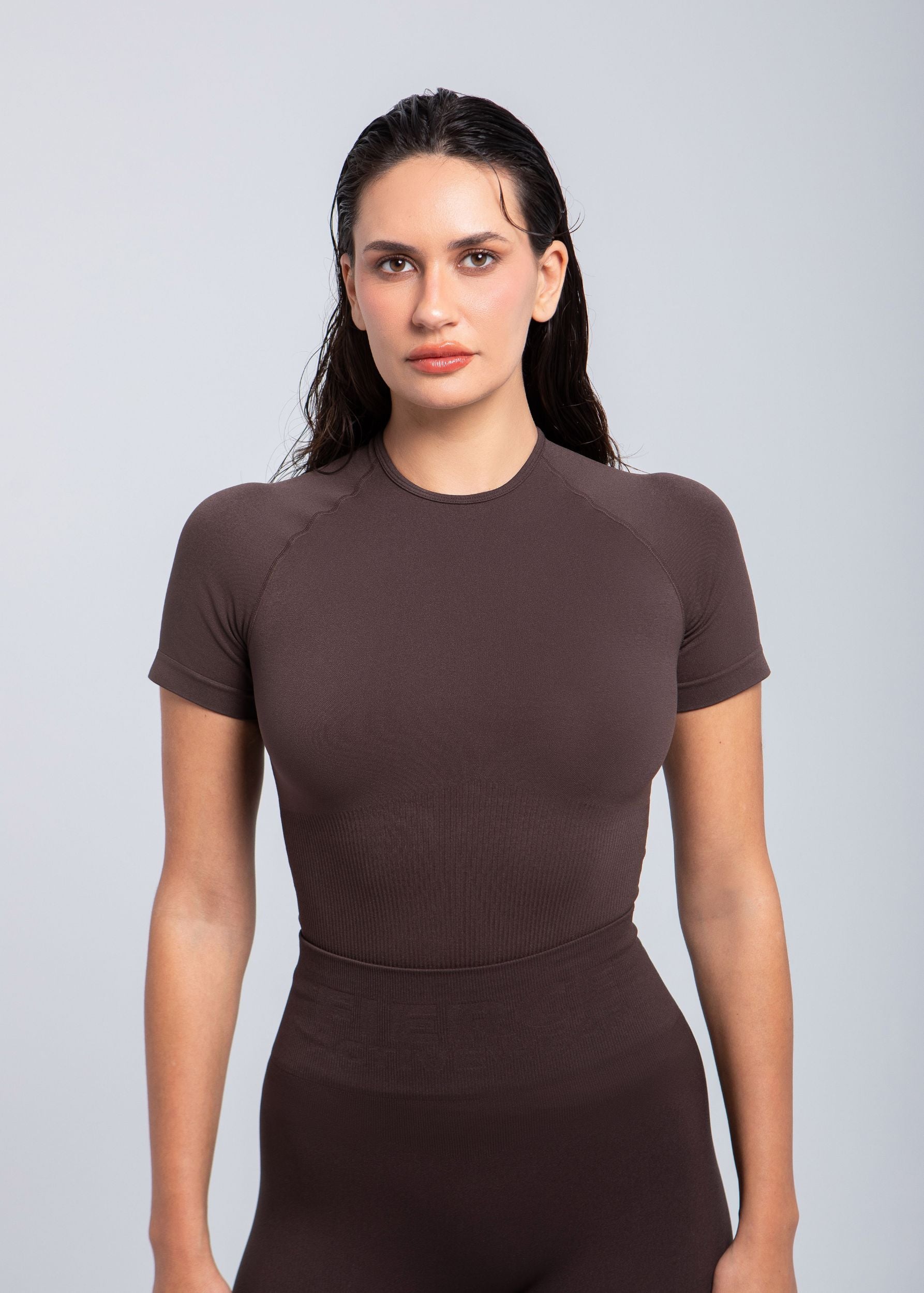 Ultra-soft lightweight T-shirt with stretch—second skin fit