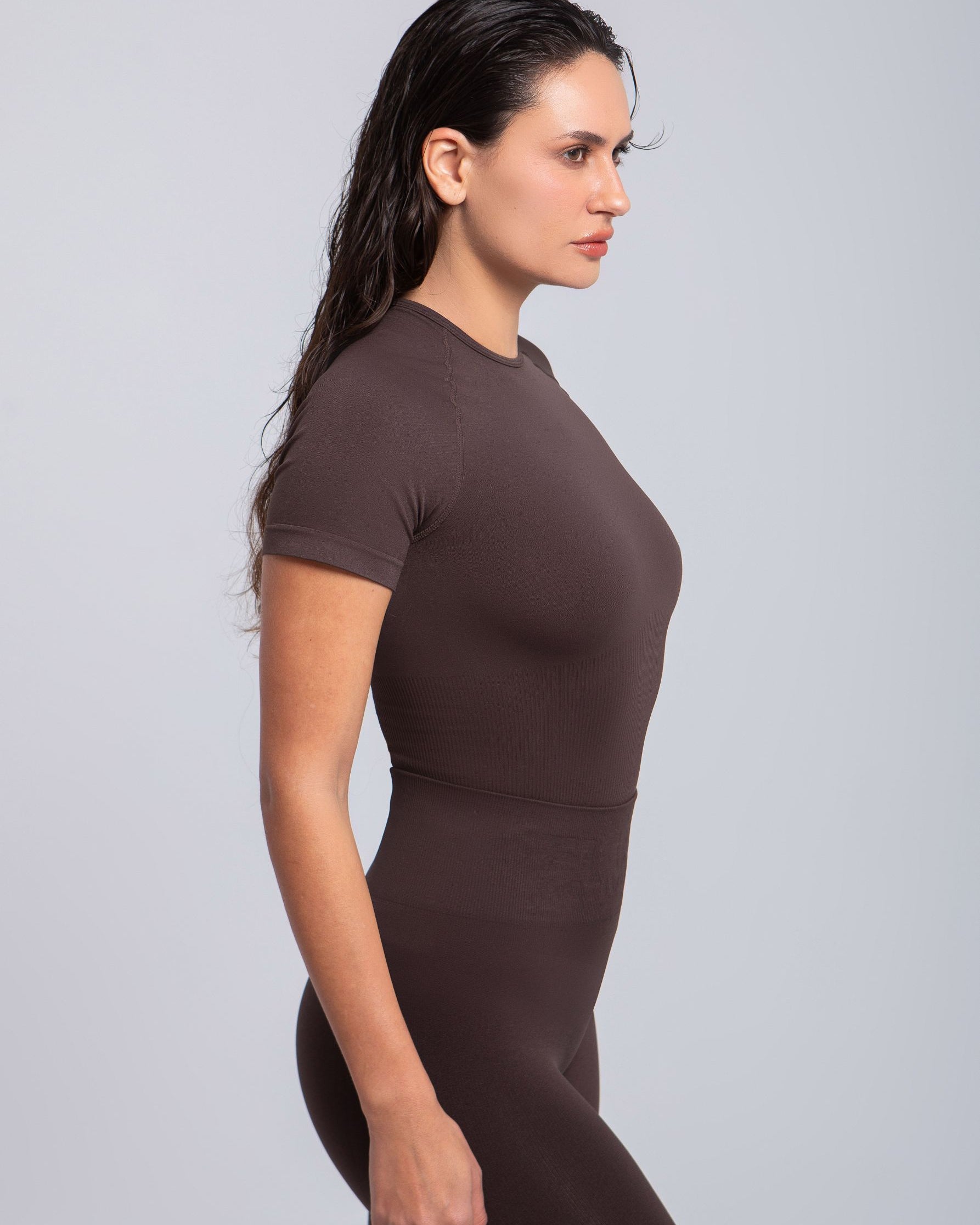 Ultra-soft lightweight T-shirt with stretch—second skin fit
