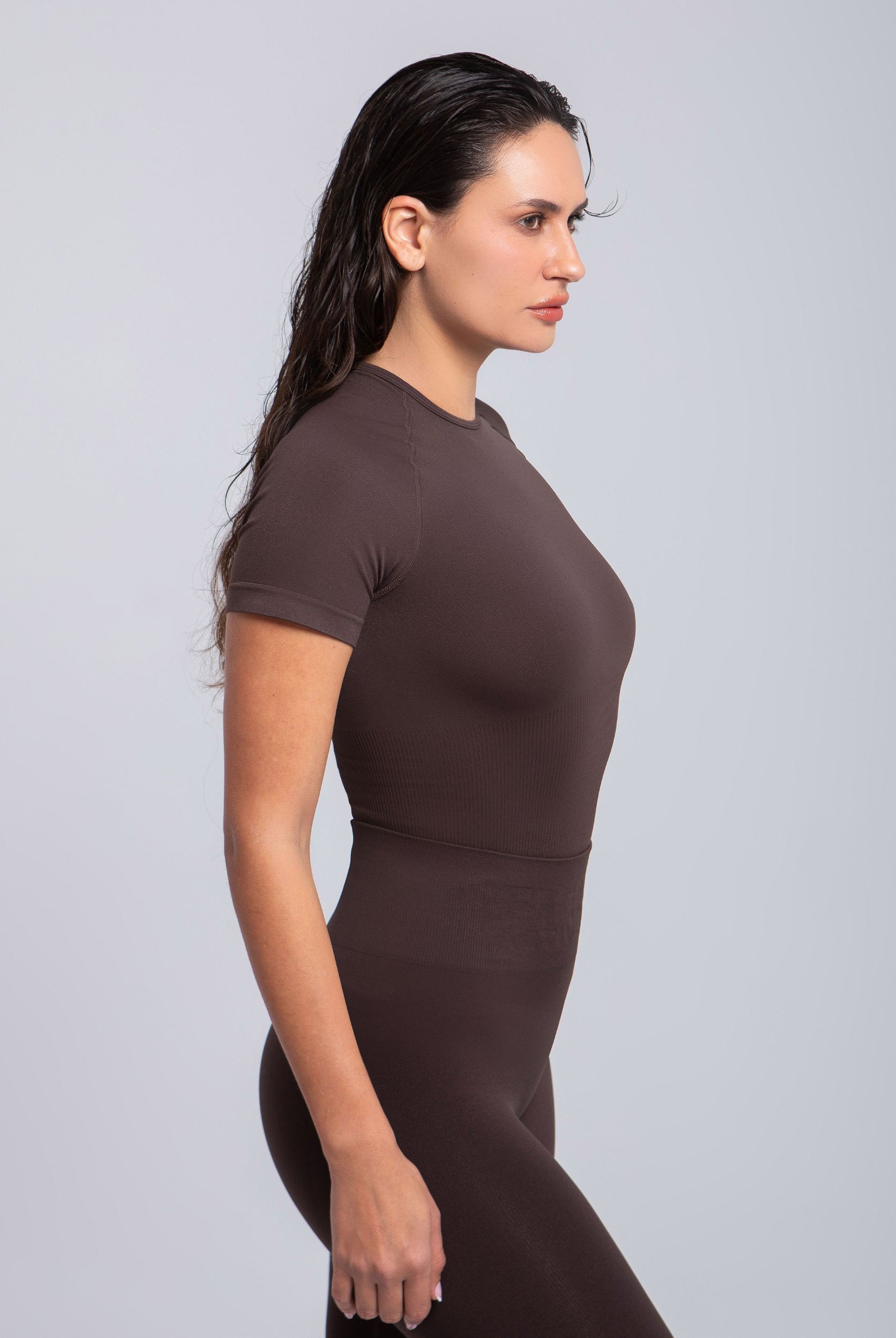 Ultra-soft lightweight T-shirt with stretch—second skin fit