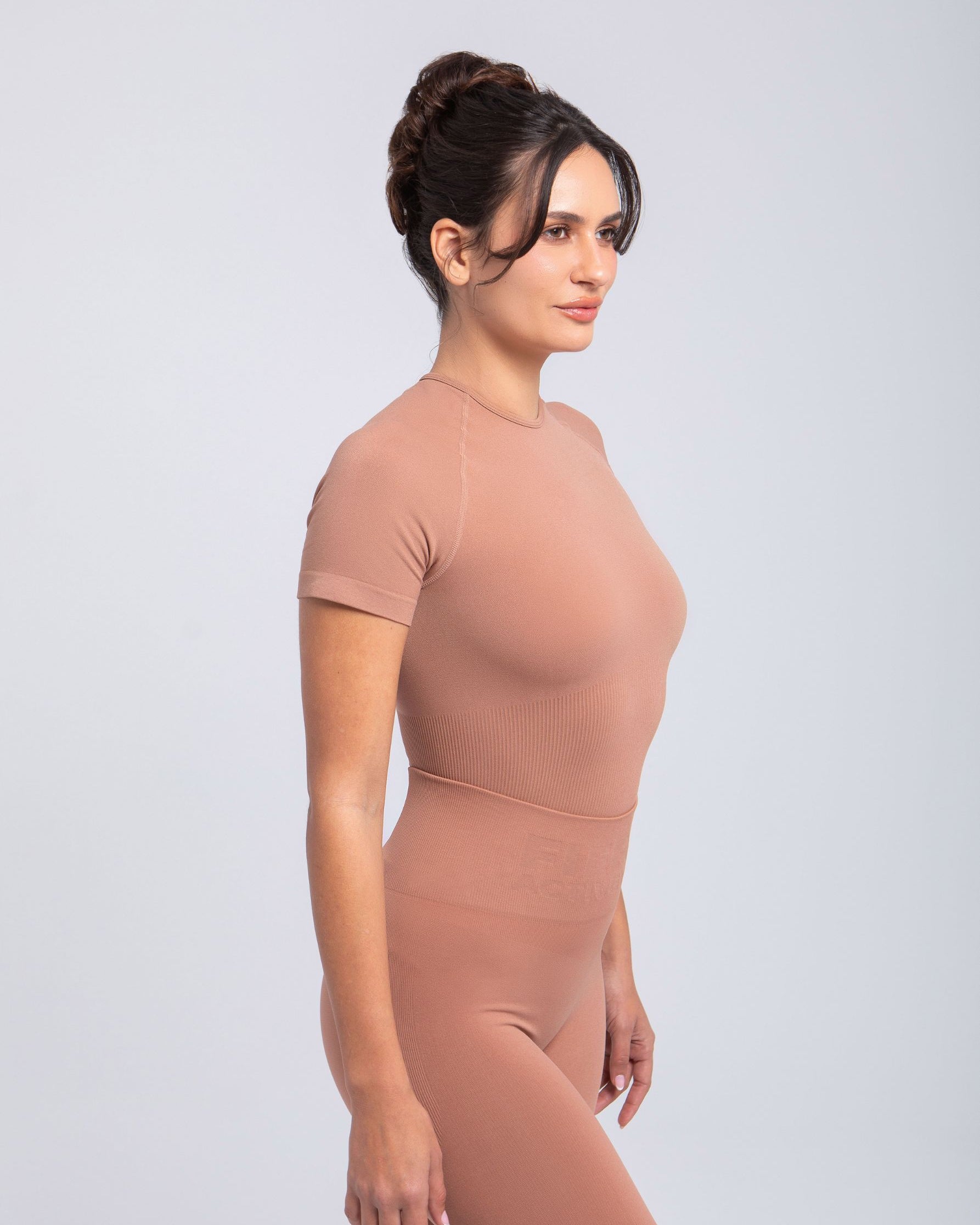 Ultra-soft lightweight T-shirt with stretch—second skin fit