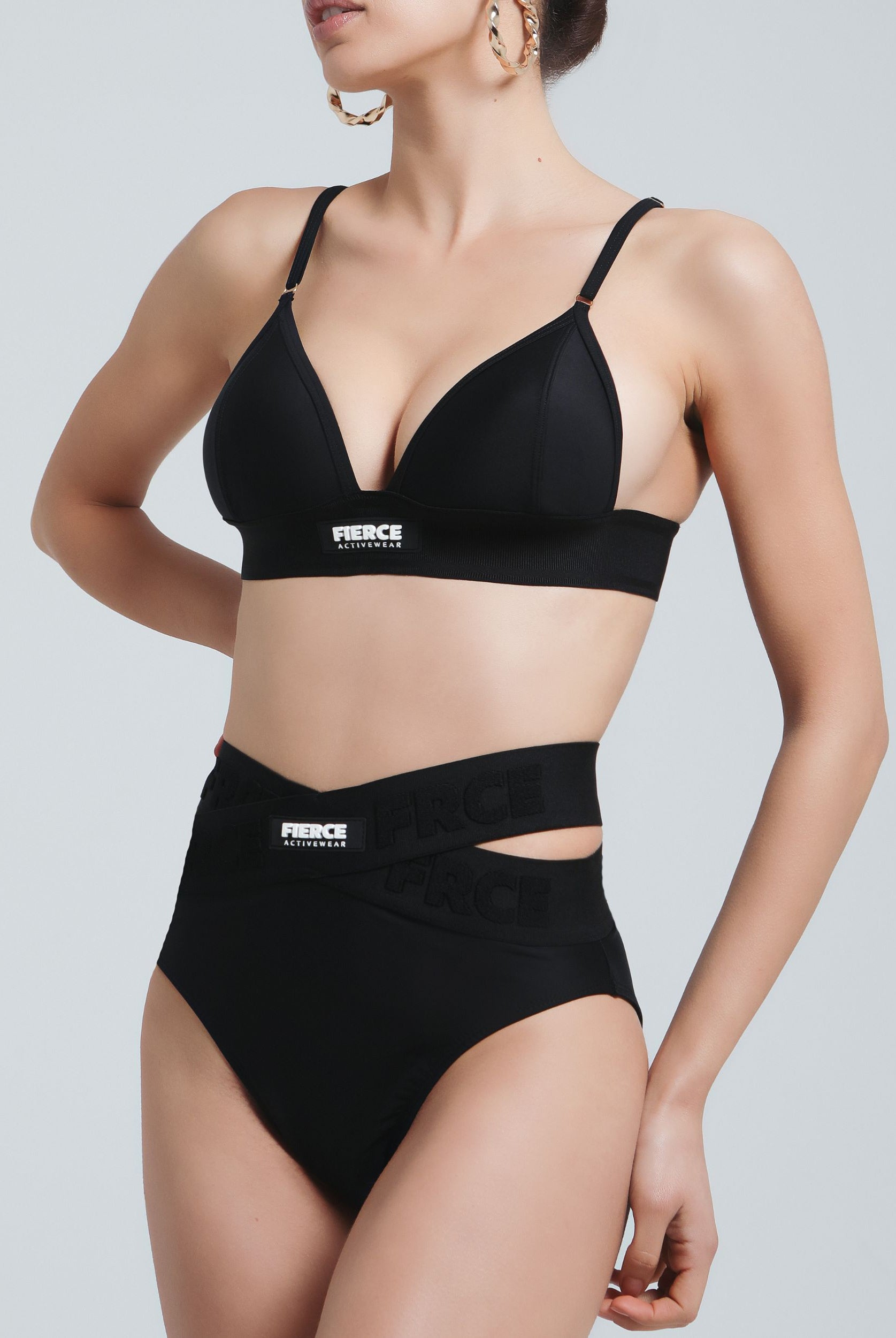 Serena push-up bikini top with padded cups and adjustable straps