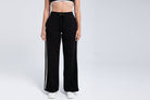 Elite Structured Straight Pant jet black front view