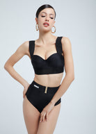 Faya Bikini Top with underwire support and bold band detailing