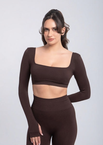 Second Skin | Sculpt Push-Up Long Sleeve Bra