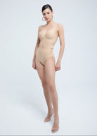Marilyn one-piece swimsuit with push-up cups and removable lacing
