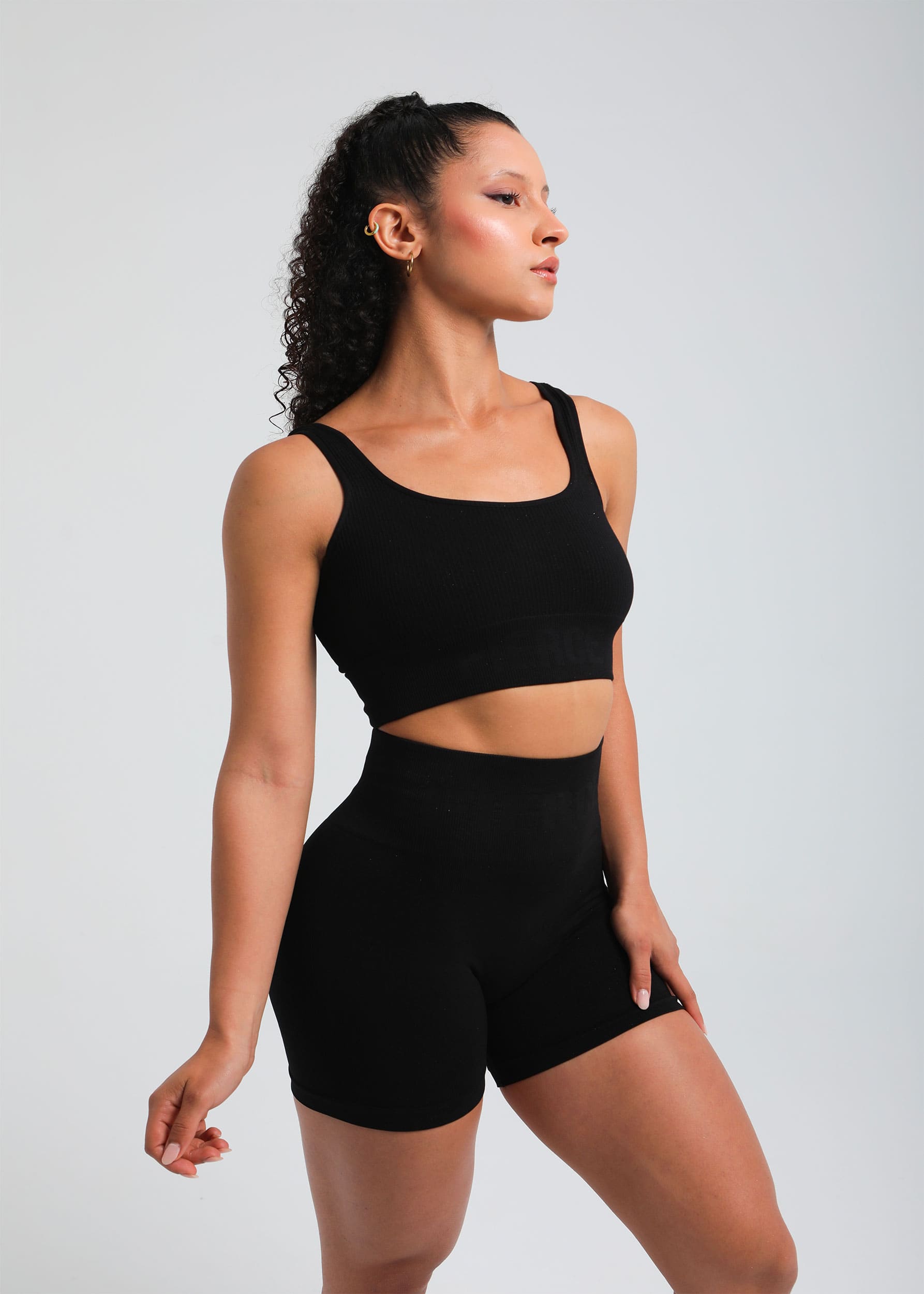 Lightweight breathable everyday bra—close-up of seamless fabric