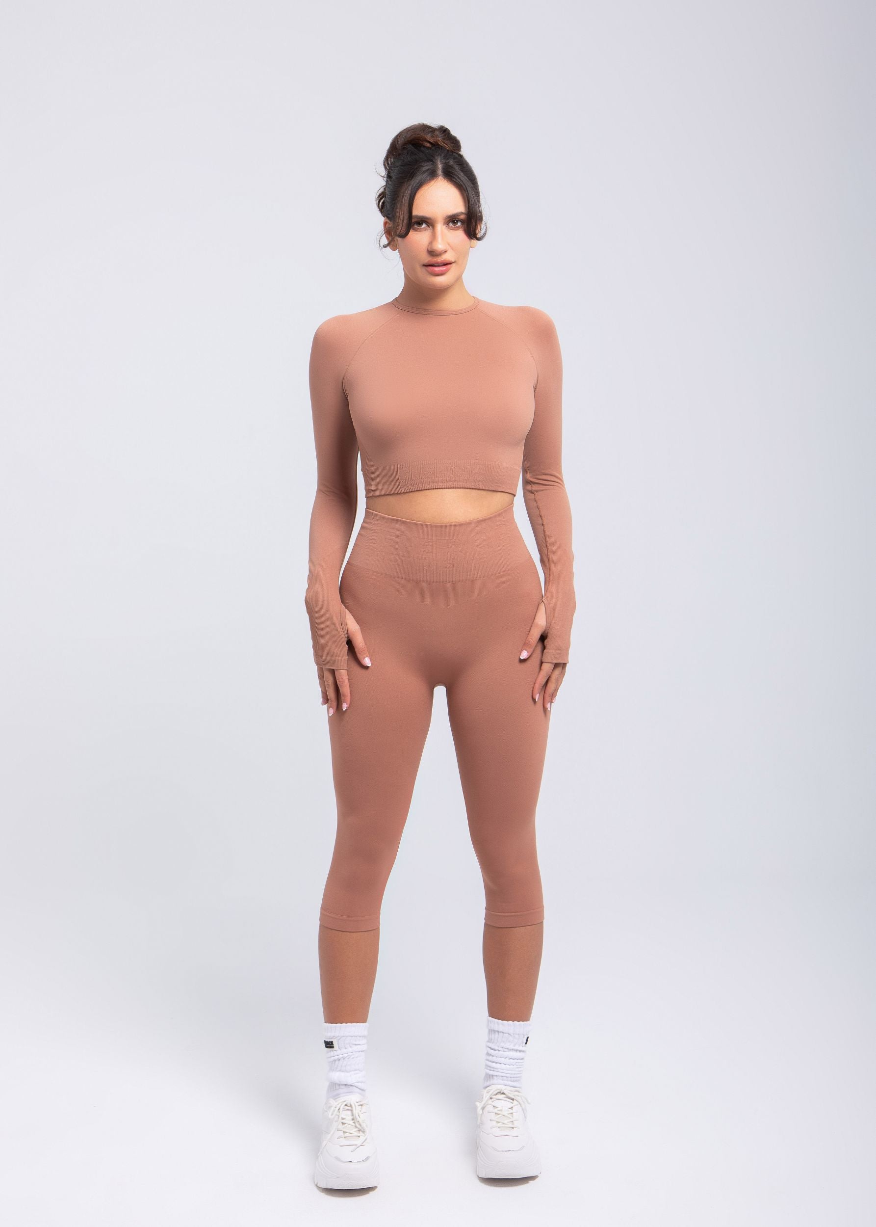 Second Skin Long Sleeve Crop Top – Sculpted & Sleek