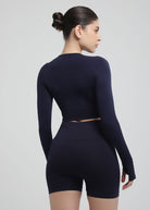 Second Skin Long Sleeve Crop Top – Sculpted & Sleek