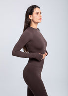 Second Skin Long Sleeve Crop Top – Sculpted & Sleek 