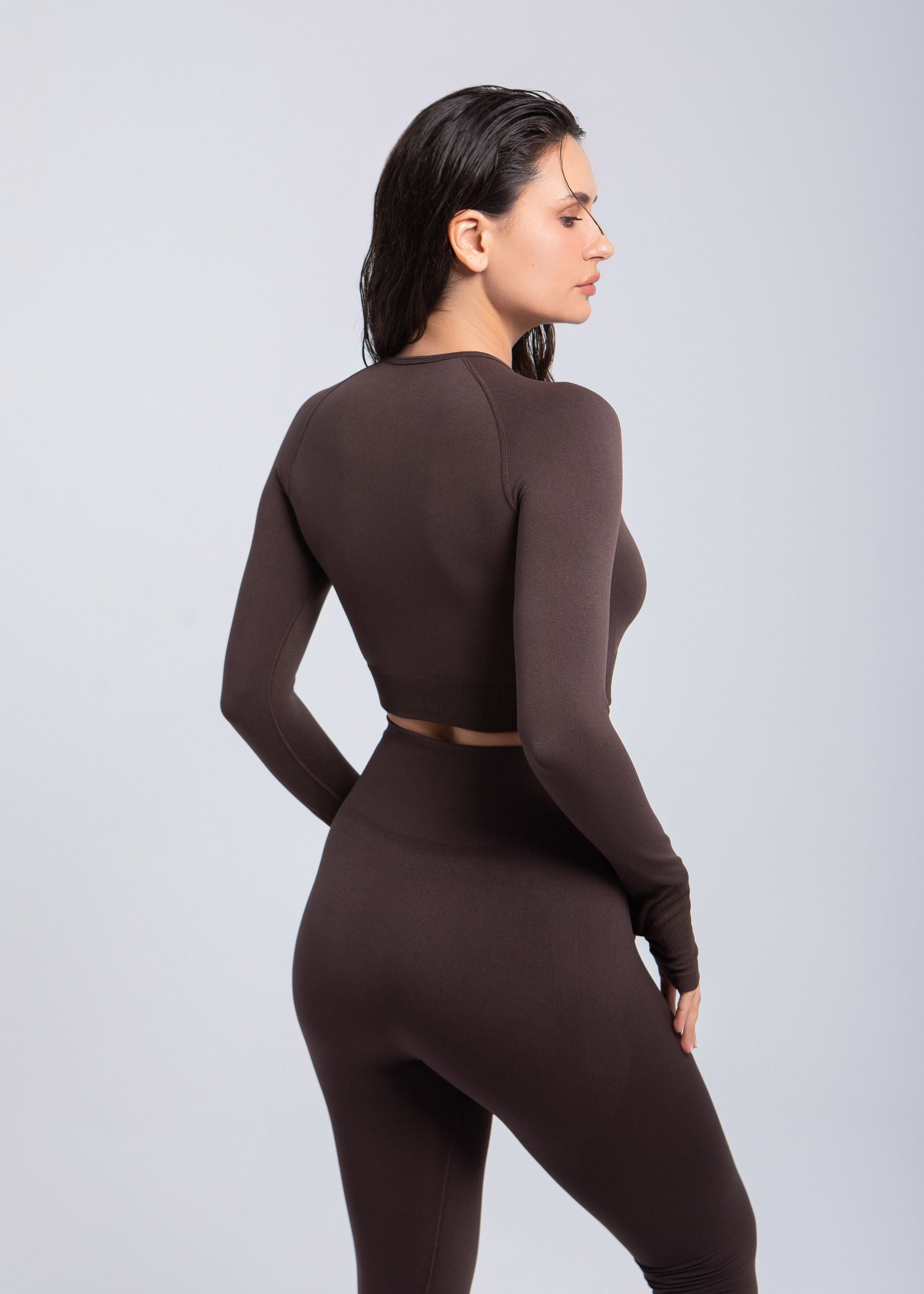 Second Skin Long Sleeve Crop Top – Sculpted & Sleek 