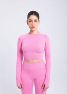 Second Skin Long Sleeve Crop Top – Sculpted & Sleek
