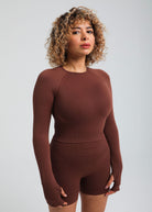 Second Skin Long Sleeve Crop Top – Sculpted & Sleek 