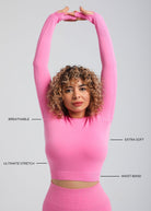 Second Skin Long Sleeve Crop Top – Sculpted & Sleek