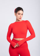 Second Skin Long Sleeve Crop Top – Sculpted & Sleek