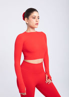 Second Skin Long Sleeve Crop Top – Sculpted & Sleek