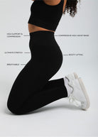 SECOND SKIN shaping legging — seamless compressive