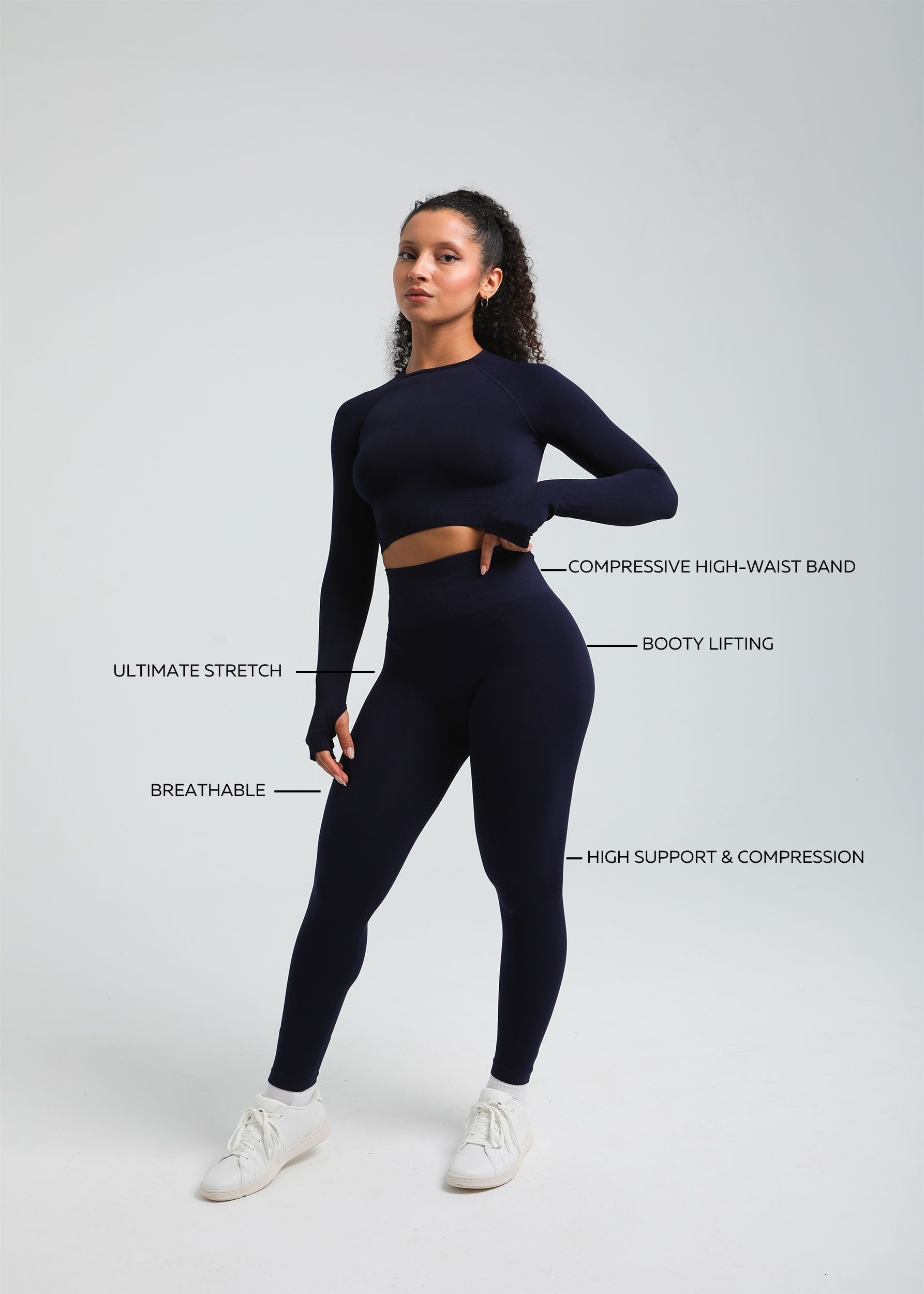 Second Skin shaping legging — seamless compressive