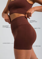 Booty-lifting shaping shorts with breathable, quick-dry fabric