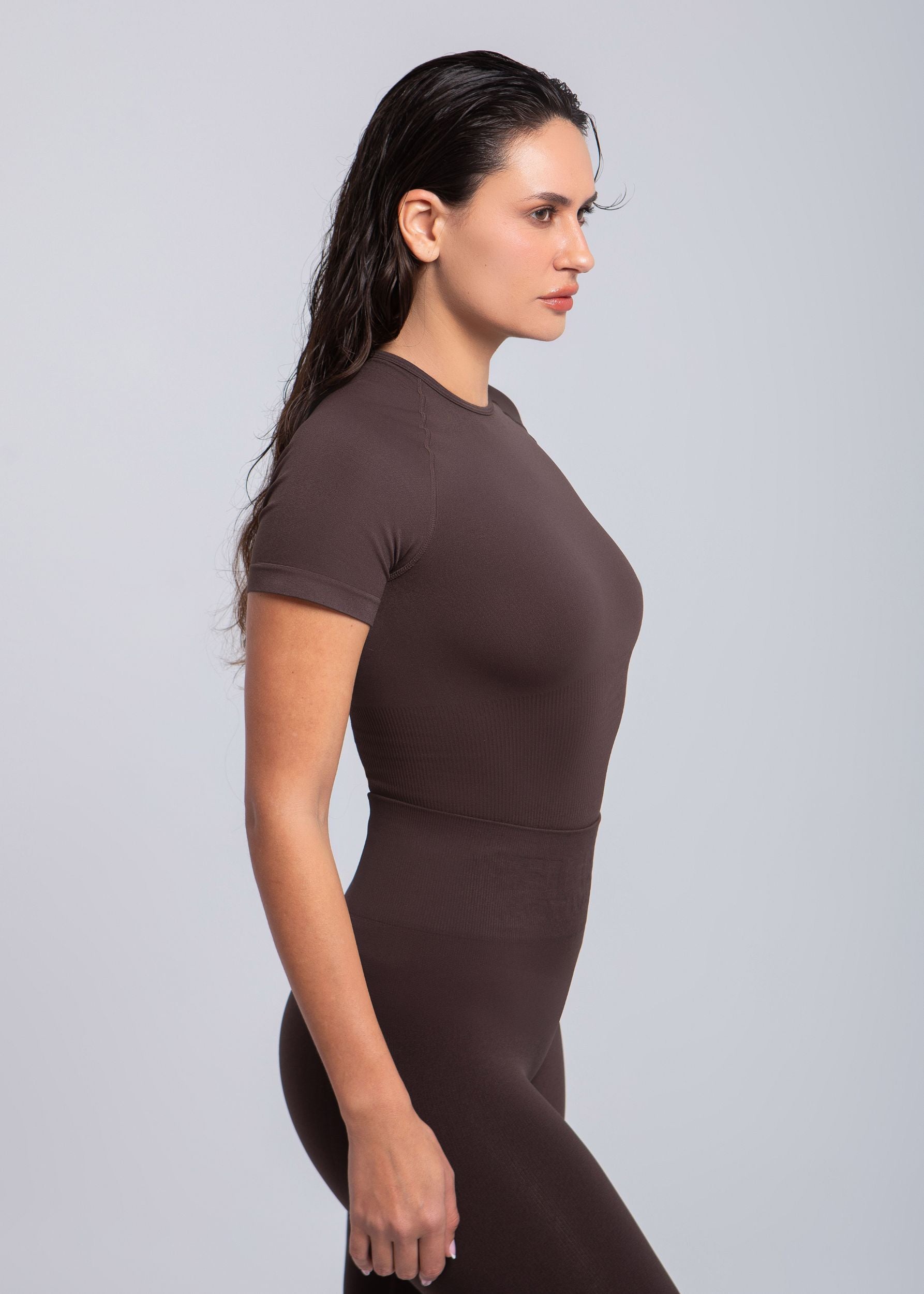 Ultra-soft lightweight T-shirt with stretch—second skin fit